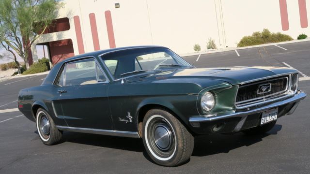 1968 Ford Mustang 289 V8 C CODE SAN JOSE CAR! SURVIVOR! P/S!