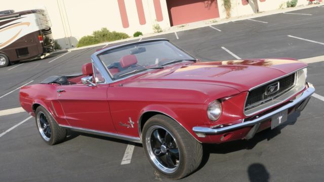 1968 Ford Mustang CONVERTIBLE 289 V8 C CODE! P/S , 4 WHEEL DISC !!!