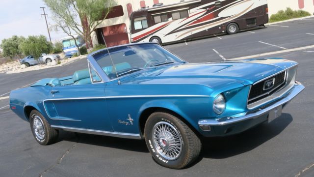 1968 Ford Mustang CONVERTIBLE J CODE 302 V8 4 SPEED! NEW PAINT !!!