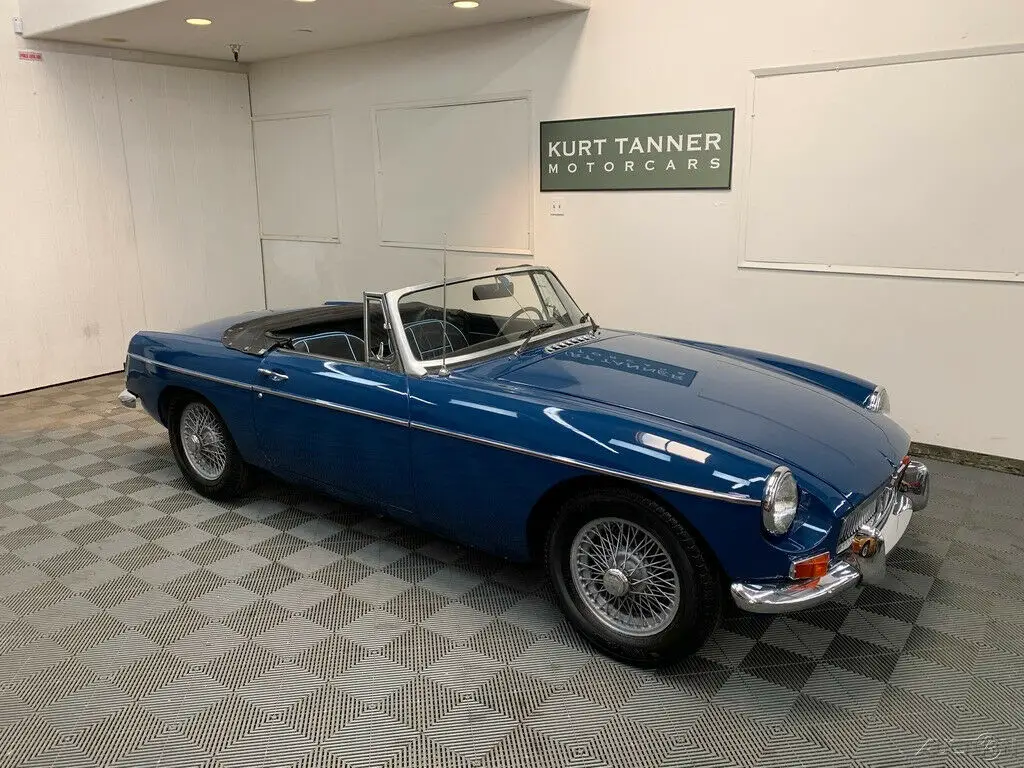 1968 MG MGB 1968 MGB ROADSTER. MINERAL BLUE WITH BLACK TRIM.