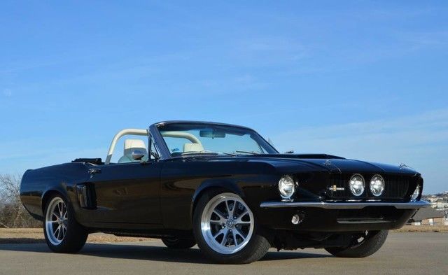1968 Ford Mustang 67 Shelby Tribute Rotisserie Restomod Convertible