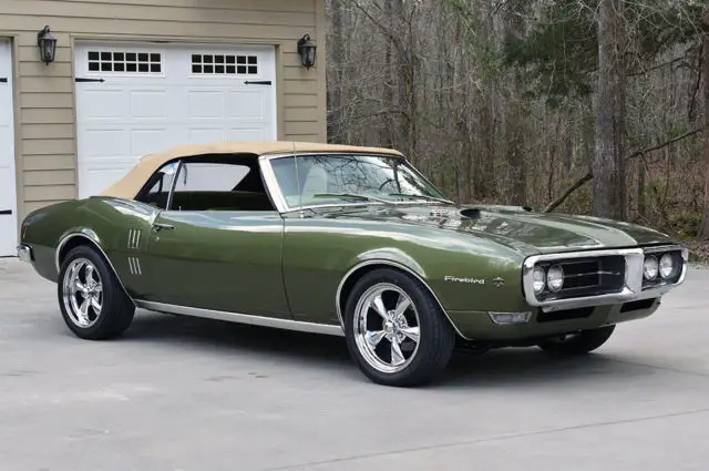 1968 Pontiac Firebird 400 Convertible Factory 4 Speed Verdoro Green