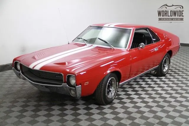 1969 AMC AMX 390 V8, 4-speed. P/S, P/B. Restored. RARE