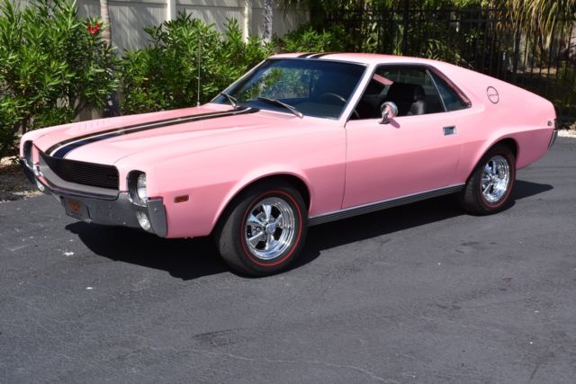 1969 AMC AMX 390CI V8 Auto, 1 of 1 in Factory Pink!