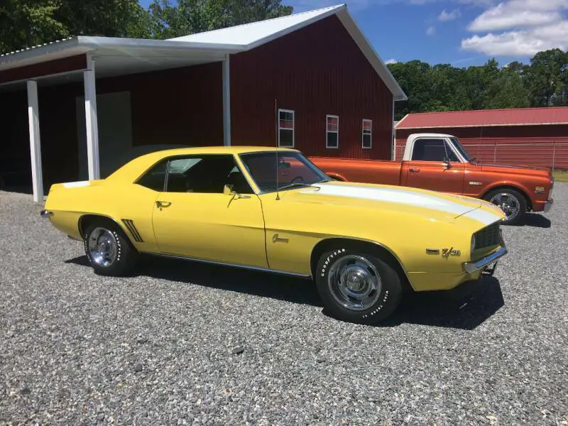 1969 Chevrolet Camaro Daytona Yellow 4 Speed