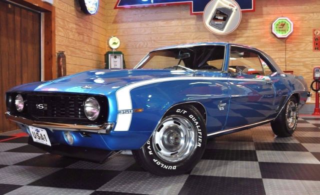 1969 Chevrolet Camaro SS 350 X55 LeMans Blue A/C MUST SELL! NO RESERVE!