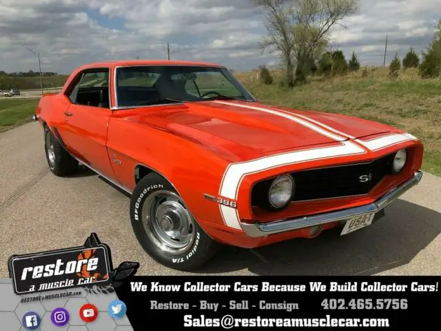 1969 Chevrolet Camaro SS 396 Tribute - Auto, Hugger Orange, 46k miles