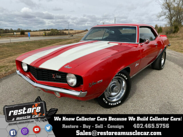 1969 Chevrolet Camaro Z28 Tribute - 350 Auto, X11 Code, Red with Blk Int