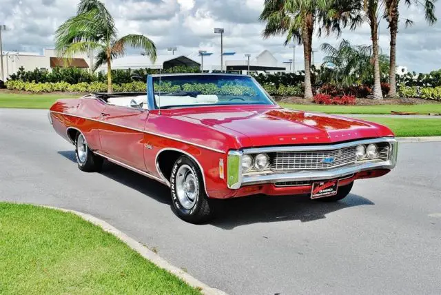 1969 Chevrolet Impala Convertible 327 V8 Auto w/ Air Conditioning PS PB