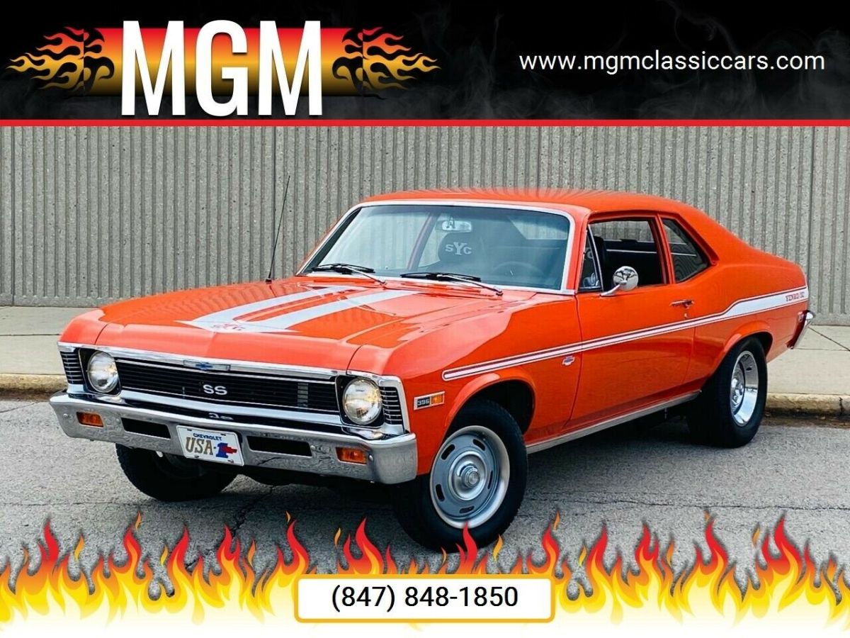 1969 Chevrolet Nova 396 BIG BLOCK M21 4 SPEED COLD VINTAGE AC HUGGER