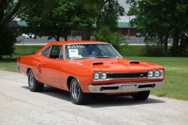 1969 Dodge Superbee -FACTORY H CODE RAMCHARGER-4 SPEED-NEW HEMI ORANGE