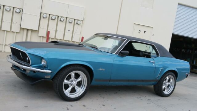 1969 Ford Mustang 302 F CODE! AC! P/S! GULF STREAM AQUA! CLEAN!
