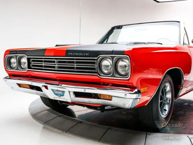 1969 Plymouth Road Runner Convertible Numbers Matching Rotisserie Restored