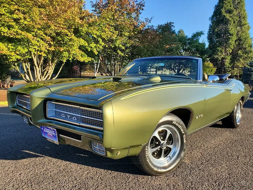 1969 Pontiac GTO Convertible 400 V8 w/ PHS Docs