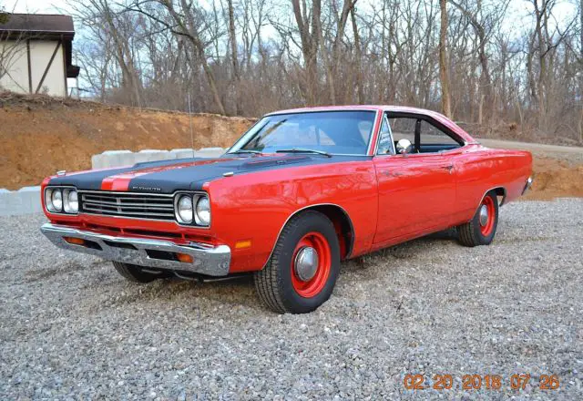 1969 Plymouth Road Runner RM23 ROADRUNNER 383 FACTORY 4SPD AIR GRABBER