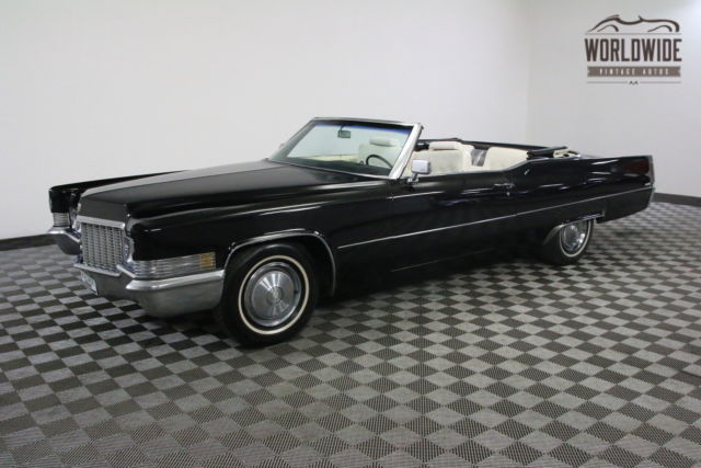 1970 Cadillac DE VILLE ONE OWNER 108K CONVERTIBLE