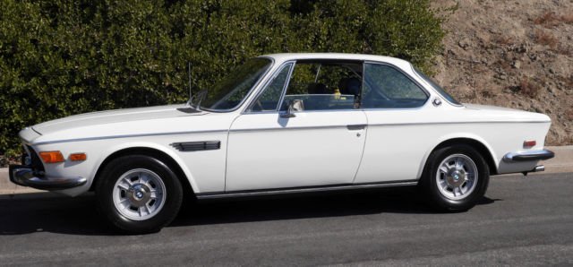 1970 BMW 2800CS WHITE, FACTORY SUNROOF, AC, ALLOYS
