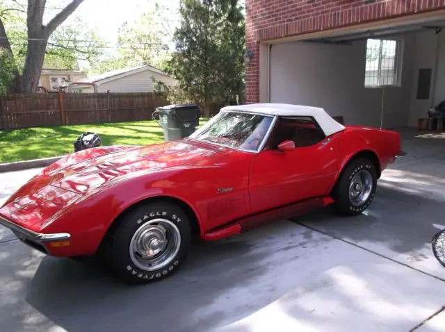 1970 Chevrolet Corvette red