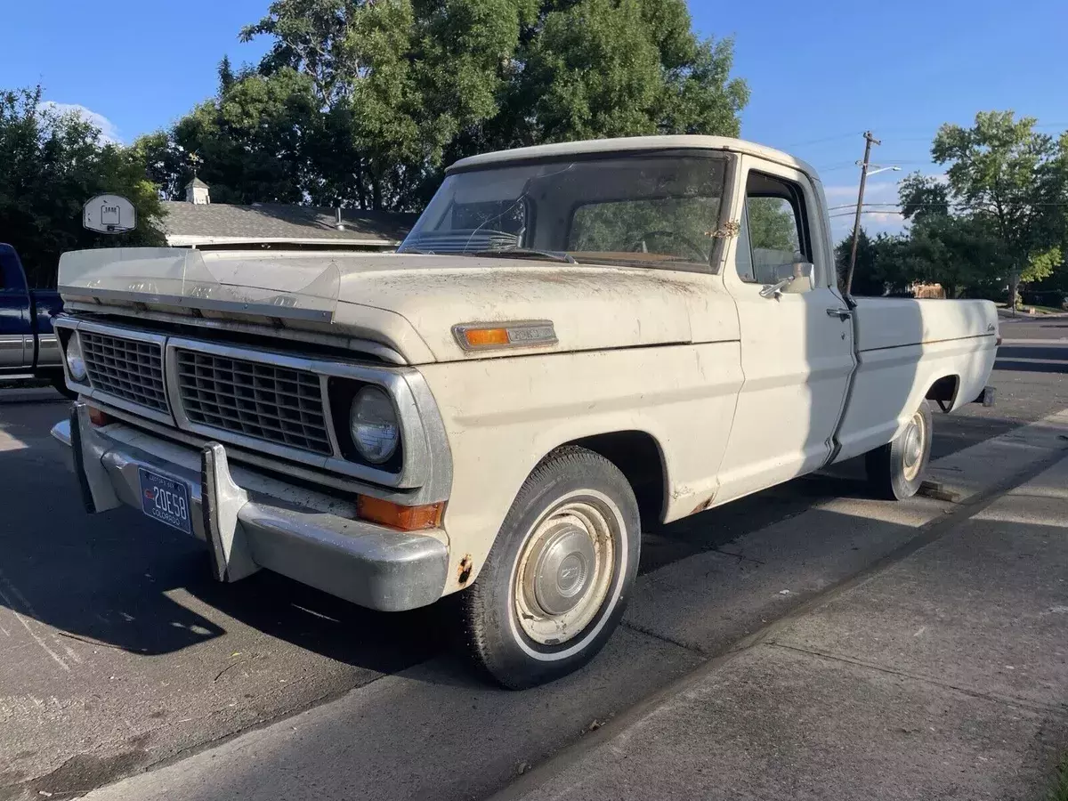 1970 Ford F100 White 1970 Ford F100