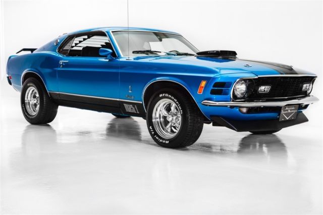 1970 Ford Mustang Blue R Code 428 Cobra Jet