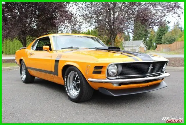 1970 Ford Mustang Boss 302, 351C, 4-speed, Grabber Orange, Shaker Hood