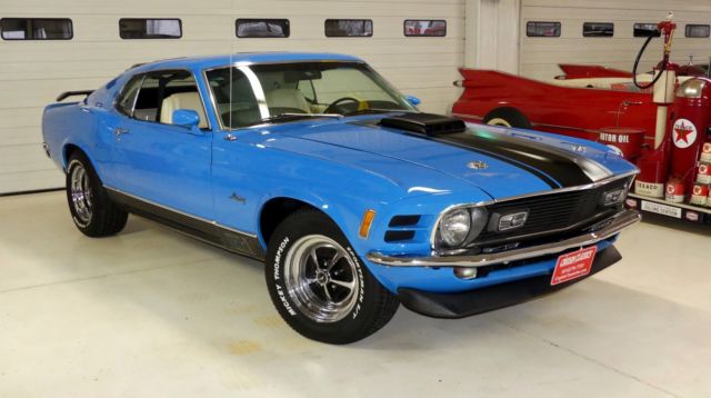 1970 Ford Mustang Mach 1 94087 Miles Grabber Blue 2 Door Hard Top 351 ...