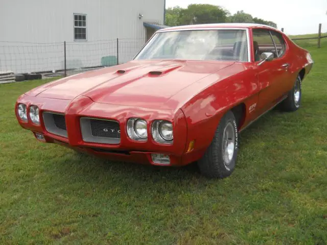 1970 Pontiac GTO 455 HO 4 Speed Red/Red PHS Documented Survivor