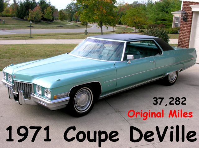 1971 Cadillac DeVille "Coupe DeVille" w/37K Original Miles