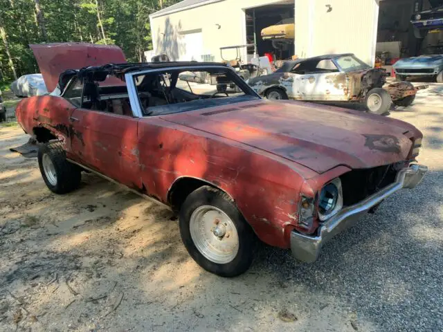 1971 Chevrolet Chevelle 1971 chevelle convertible 350 4 speed project