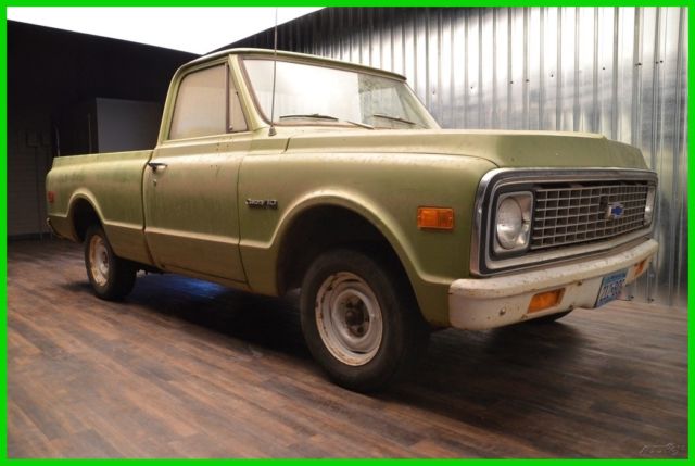 1971 Chevrolet C-10 CHEVROLET TRUCK C10 BARN FIND MANUAL TRANSMISSION CHEVY C10