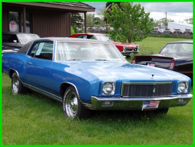 1971 Chevrolet Monte Carlo CLEAN BOWTIE-DRIVES GREAT-FACTORY AC CAR-SEE VIDEO