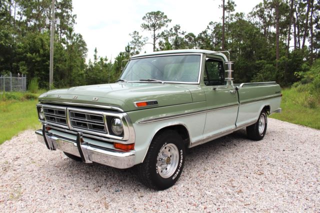 1971 Ford F-100 Sport Custom Styleside Pickup Truck 100+ PICTURES