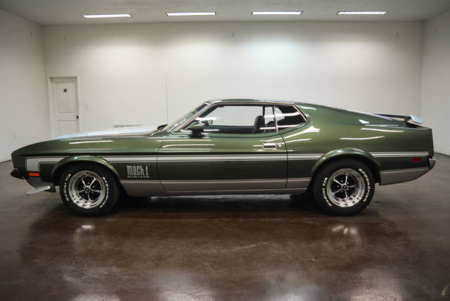 1971 Ford Mustang Mach 1 429 Super Cobra Jet 32754 Miles Green 429 V8 5 ...