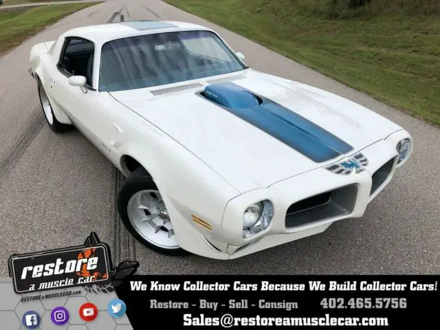 1971 Pontiac Trans Am 455 HO - 4spd, 400hp, PHS, Cameo White, 1 of 885