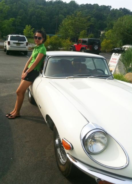 1971 Jaguar E-Type AC! - 2 seat - Biscuit Leather