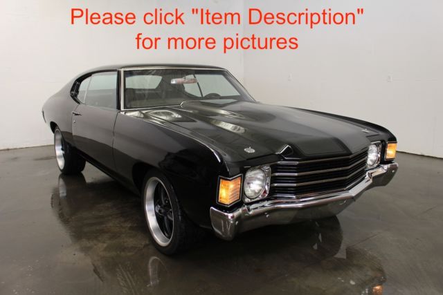 1972 Chevrolet Chevelle crate 350 auto disc brakes power steering buckets