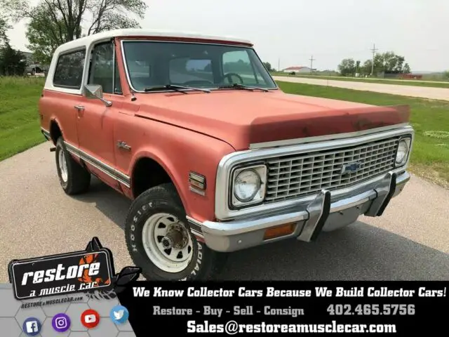 1972 Chevrolet Blazer K5, 4x4, Lockouts, AC, Red, Very Complete