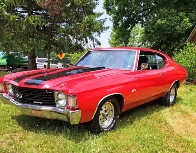 1972 Chevrolet Chevelle SS Red/Black Fully Refreshed 44K A/C Car Runs like New!