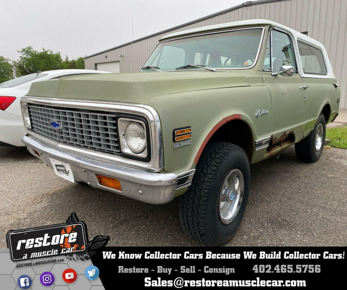 1972 Chevrolet Blazer K5 Blazer CST  Cheyenne, 350ci Auto, 4x4. Green