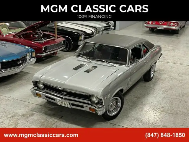 1972 Chevrolet Nova 396Â BIGÂ BLOCKÂ ACÂ AUTOÂ SILVER