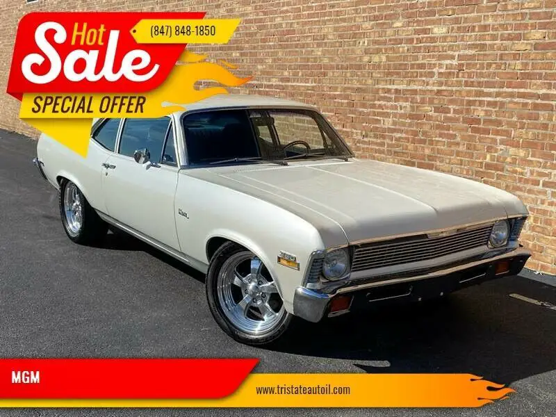 1972 Chevrolet Nova RESTOREDÂ COLDÂ ACÂ PEARLÂ WHITE BUCKETS