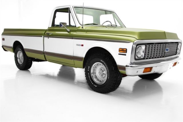 1972 Chevrolet Pickup Cheyenne C10, Green and White, 350, Automatic, AC,
