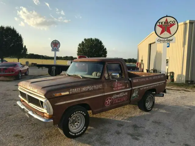 1972 Ford F-100 Advertising Texaco service truck 302 3SPD ps cool