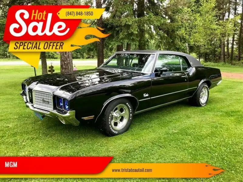 1972 Oldsmobile Cutlass BLACKÂ ONÂ BLACKÂ 350Â AUTO