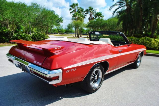 1972 Pontiac Le Mans Convertible GTO Optioned 455 HO 4-Speed Ram Air