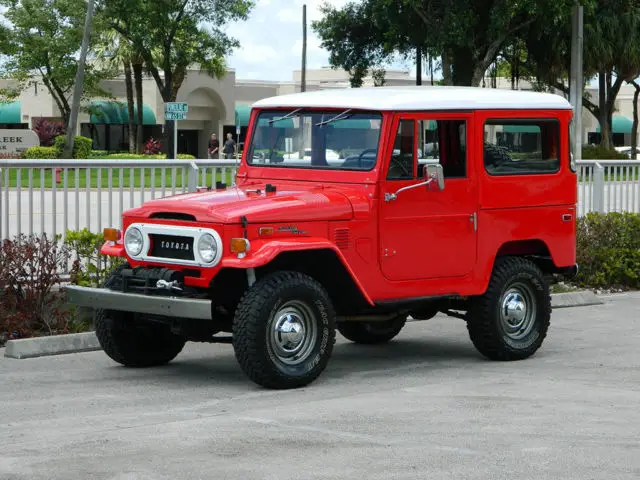 1972 Toyota FJ Cruiser REMOVEABLE HARDTOP 4X4 I-6 3 SPEED MANUAL COLD A/C