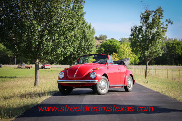 1972 Volkswagen Beetle-New nice little red convertible 4 cyl 4spd