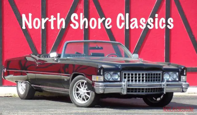 1973 Cadillac Eldorado -TRIPLE BLACK CONVERTIBLE-LOW MILES-BIG BOSS CAR I