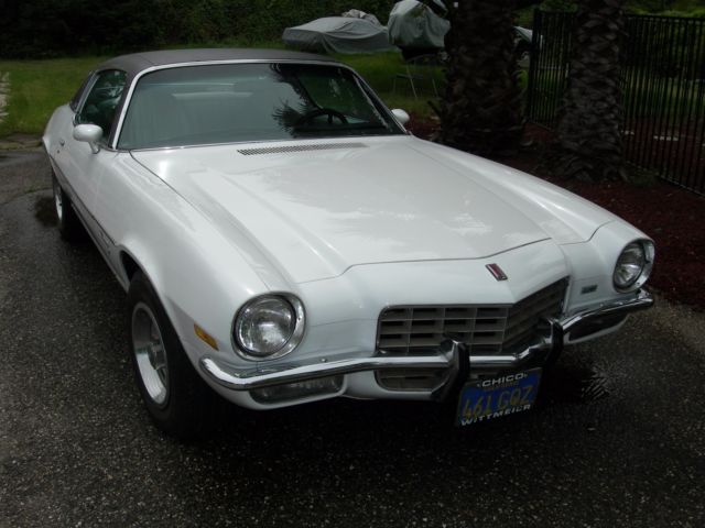 1973 Chevrolet Camaro White with Black Vinyl Top