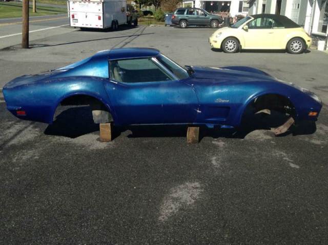 1973 Chevrolet Corvette 1 owner 4 speed A/C P/W P/B